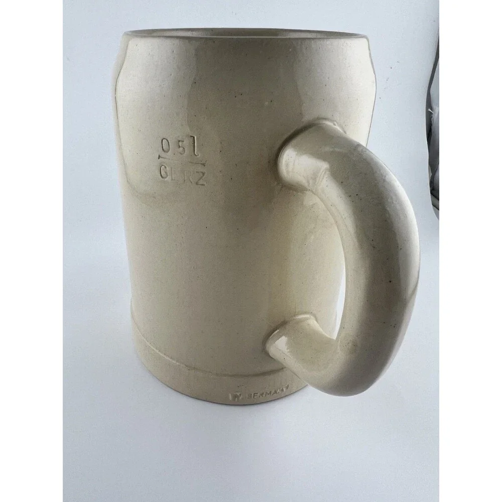 Vintage Hofbrauhaus Munchen HB Crown 1/4L German Stoneware Beer Stein Mug